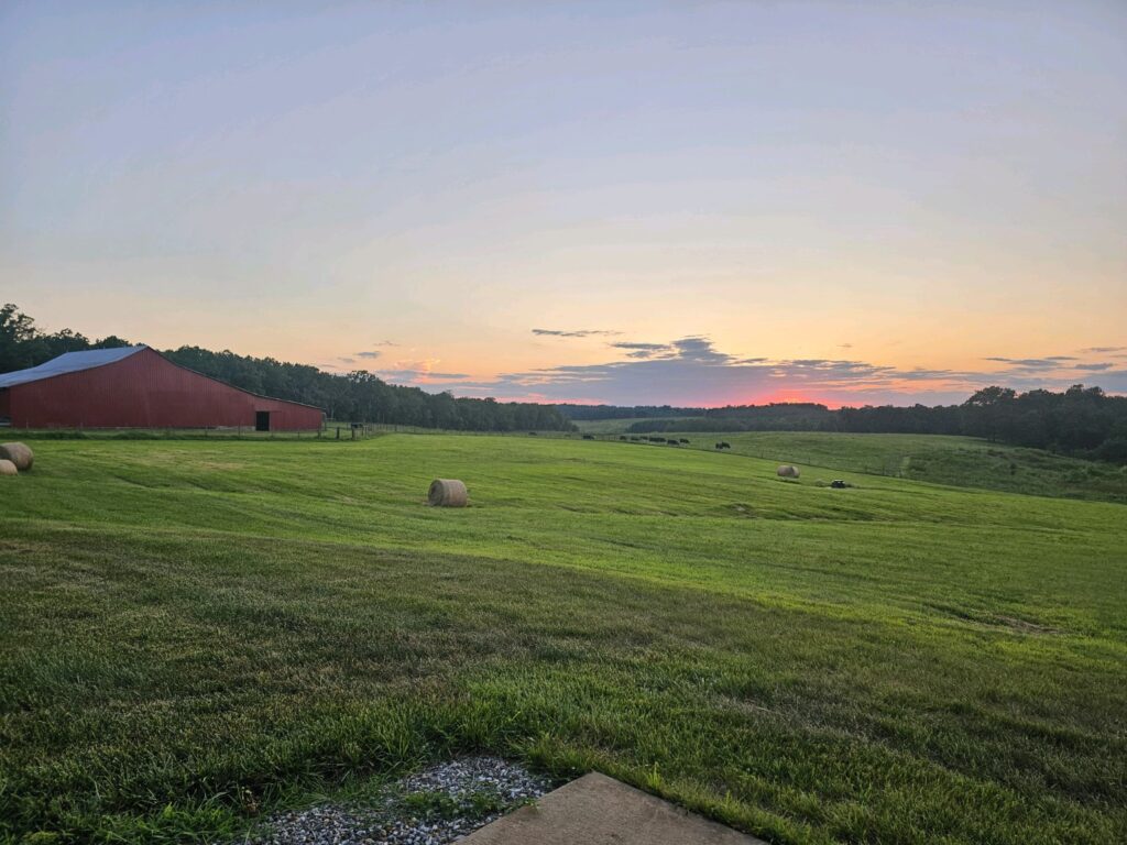 Crooked Creek Farm Sunset